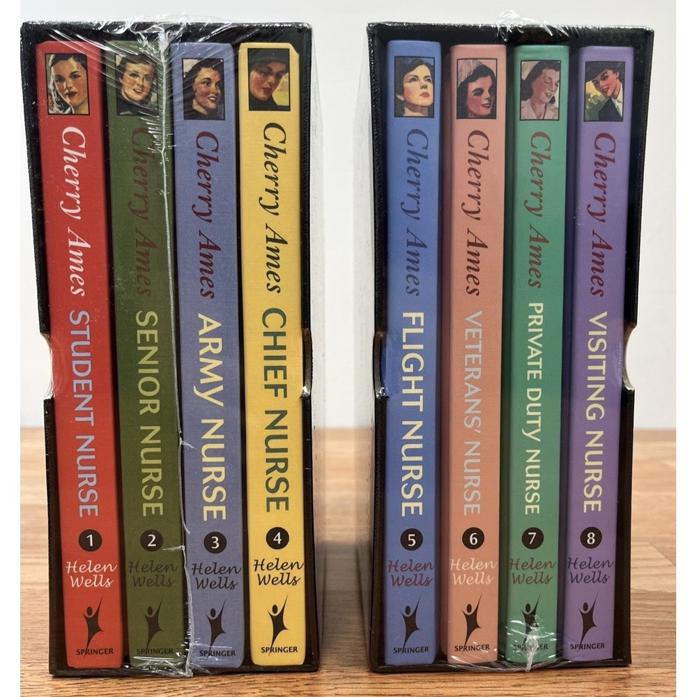 Cherry Ames Book Set Volumes 1-8 Hardcover Box Sets Helen Wells NEW Sealed